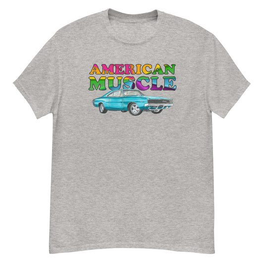 1968 Charger Blue American Muscle Men's classic tee