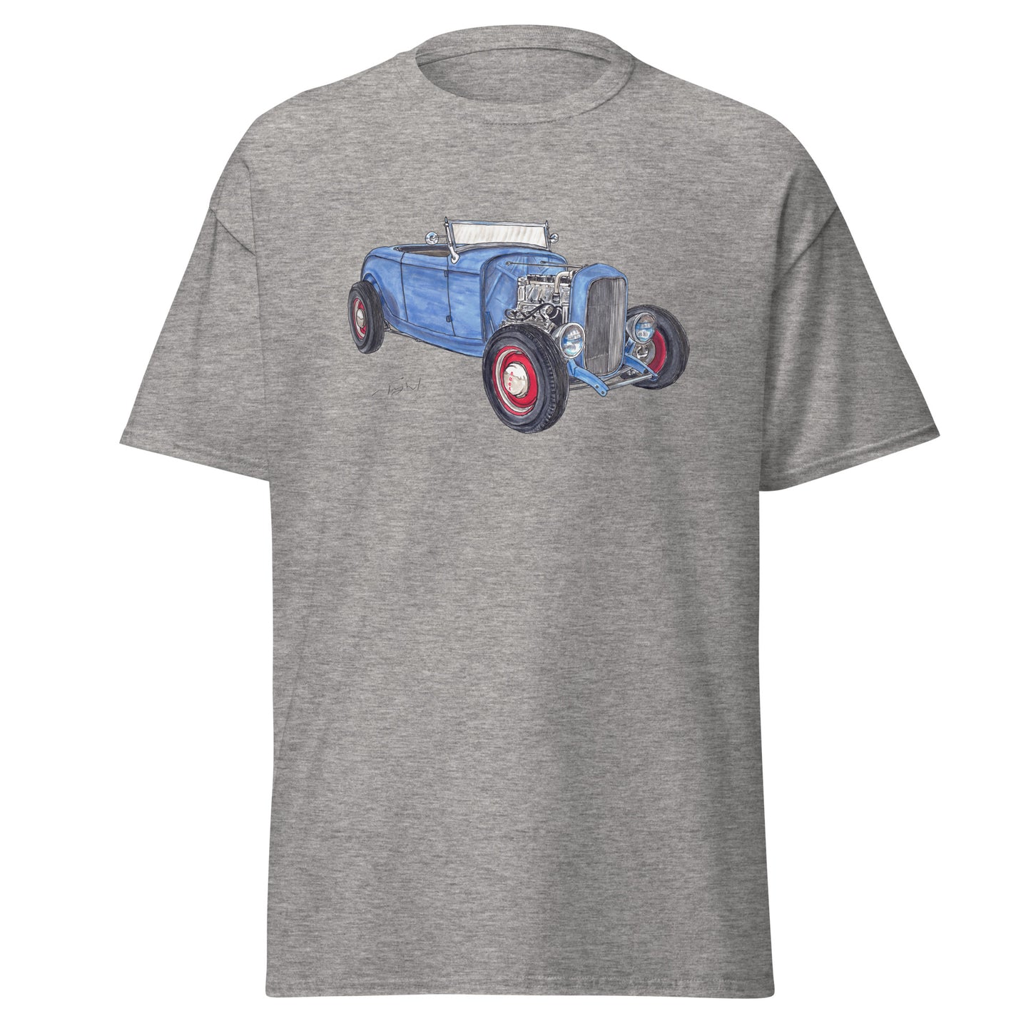 1932 F Roadster Flathead Blue Men's classic tee