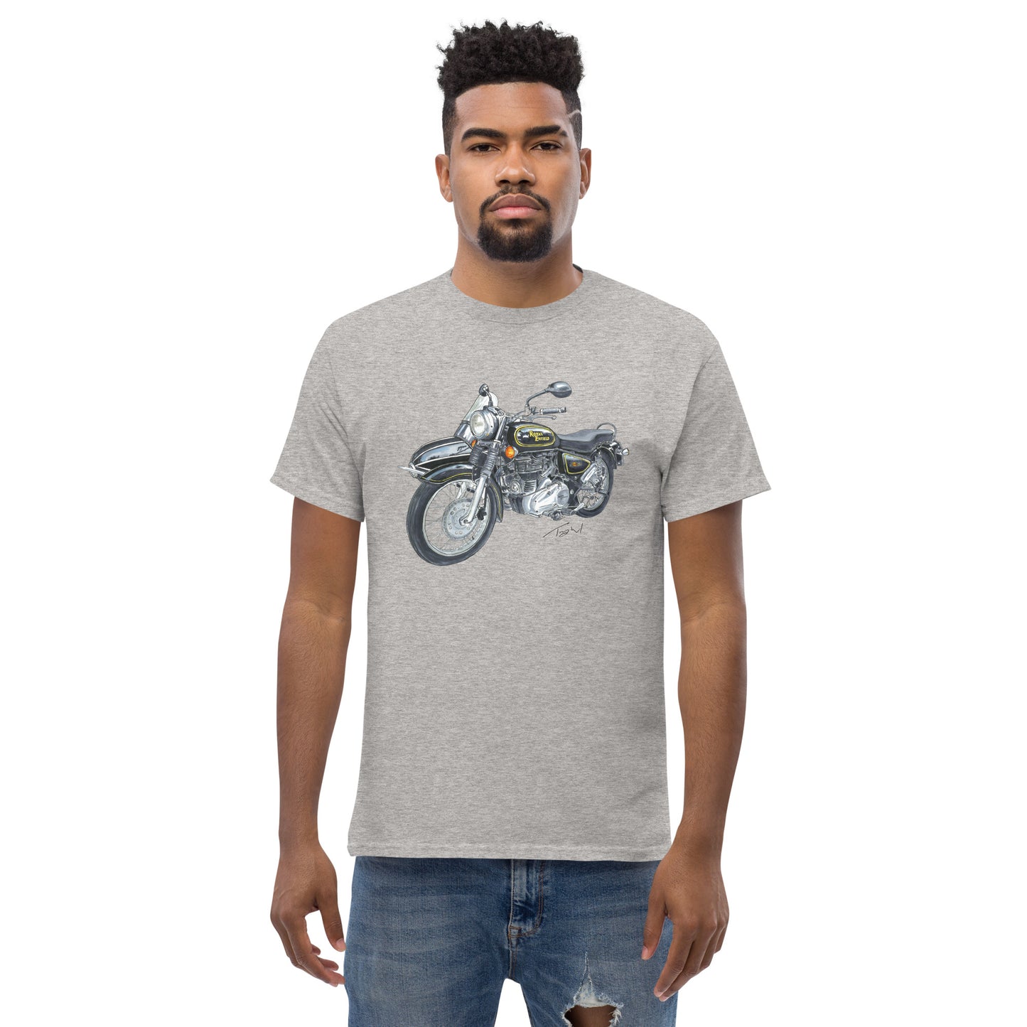 British Royal Enfield Motorcycle SC Men's classic tee