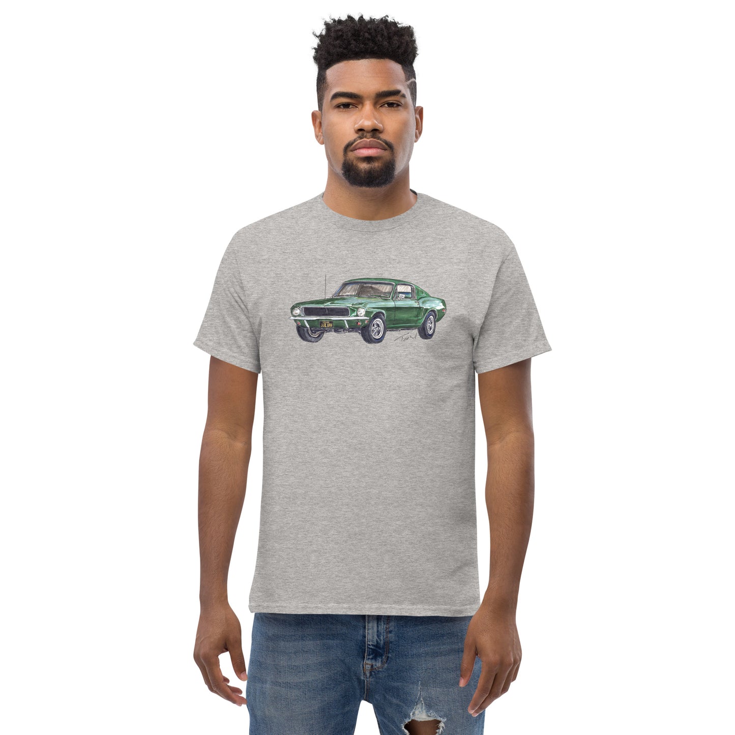 1968 B Mustang GT Green Men's classic tee