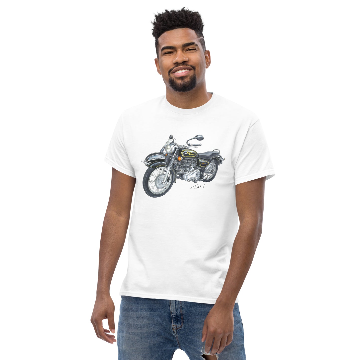 British Royal Enfield Motorcycle SC Men's classic tee