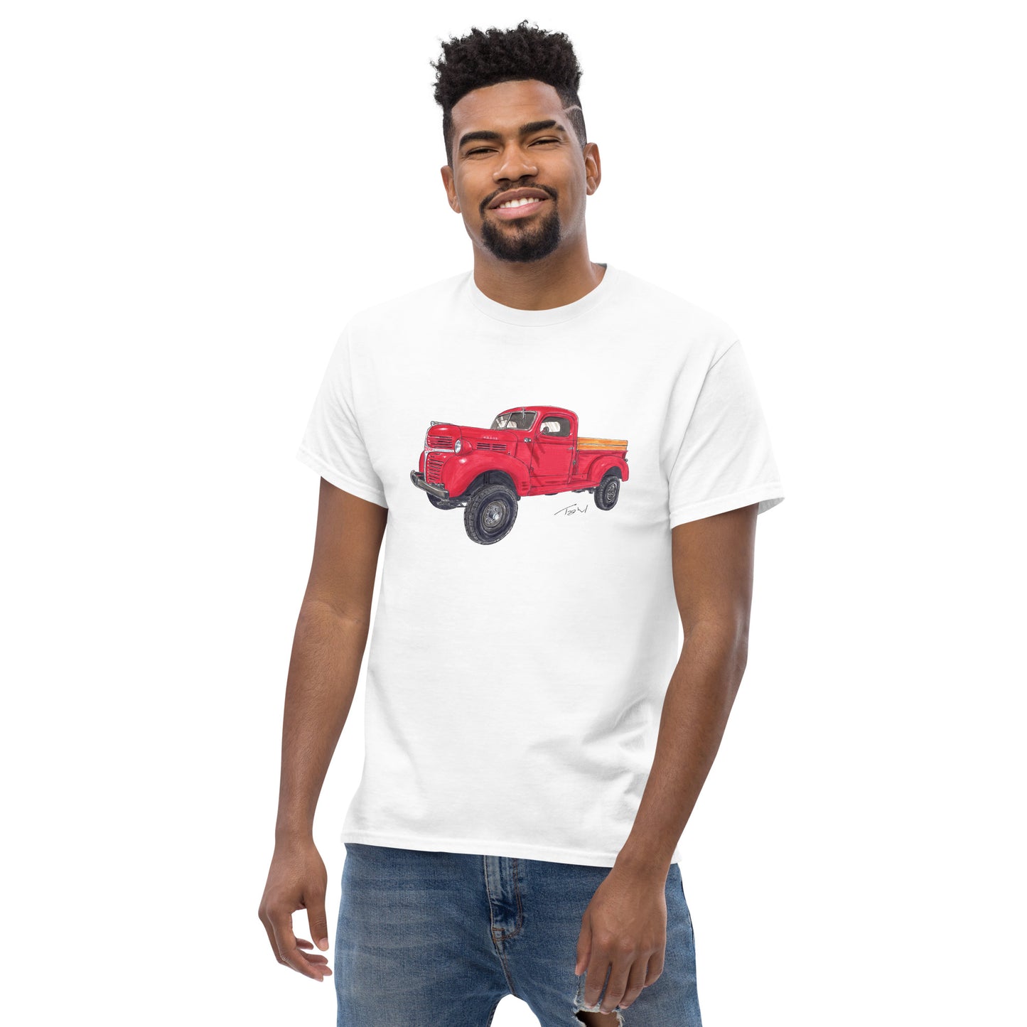 Vintage 1946 D Red Truck Men's classic tee