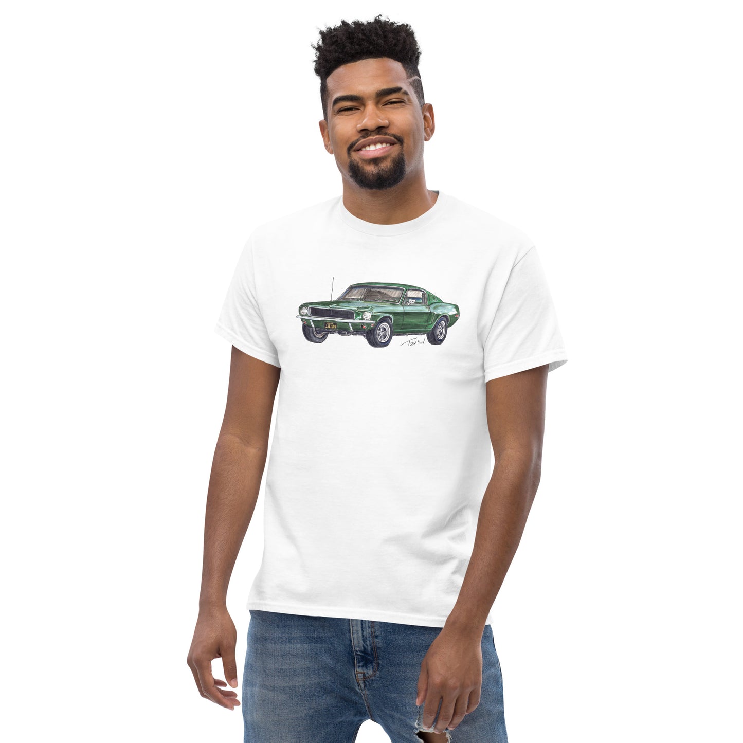 1968 B Mustang GT Green Men's classic tee