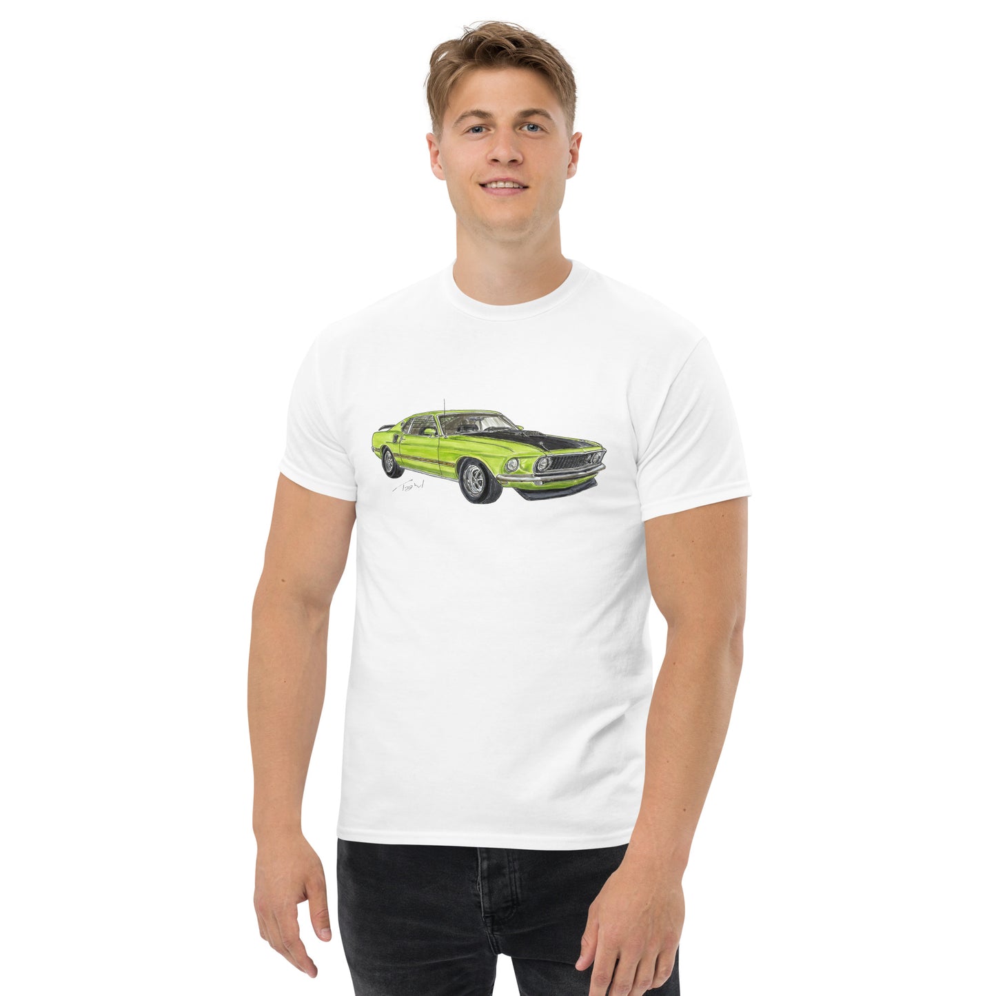 1969 M Mach 1 Green Men's classic tee