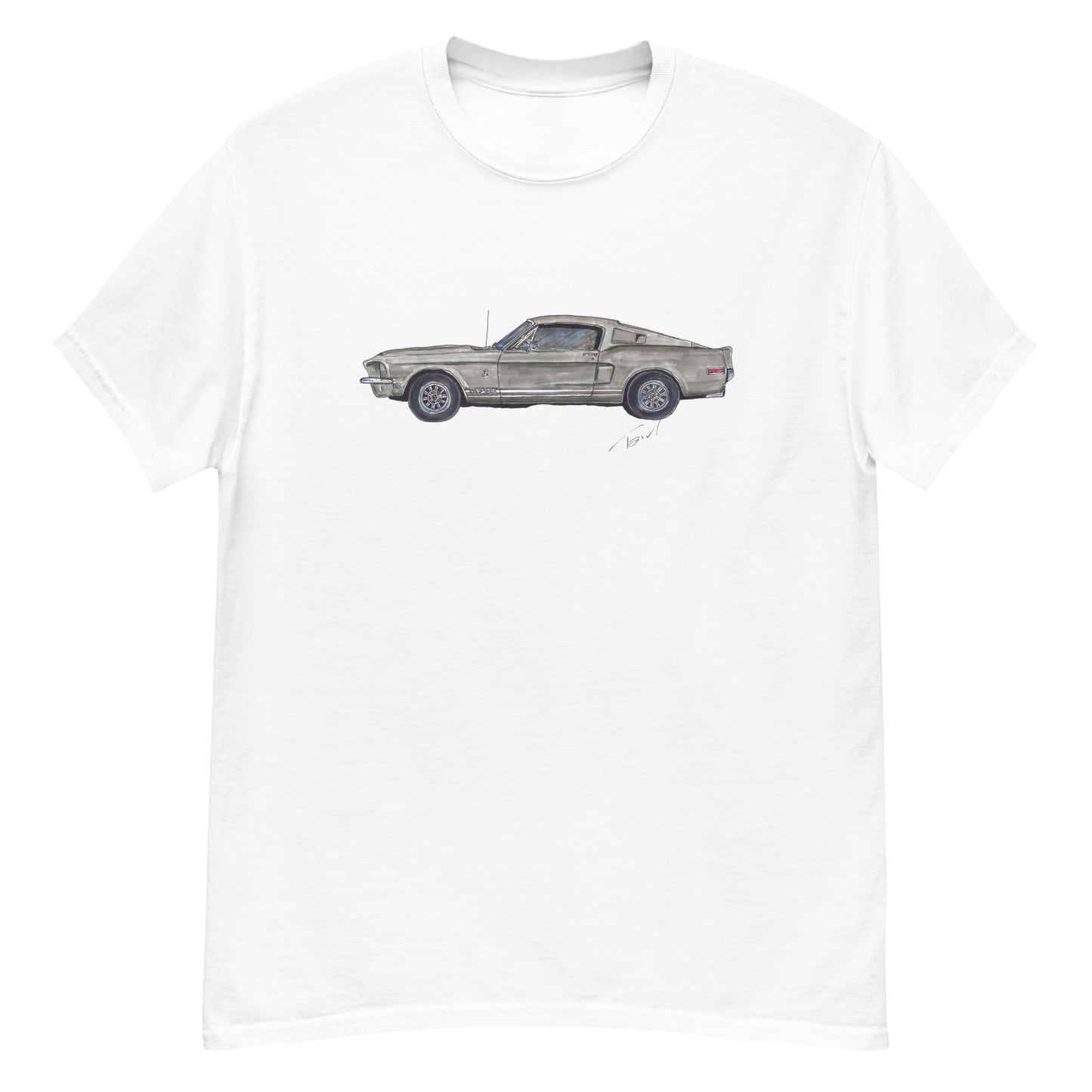 1968 M Shelby GT500 Silver Men's classic tee