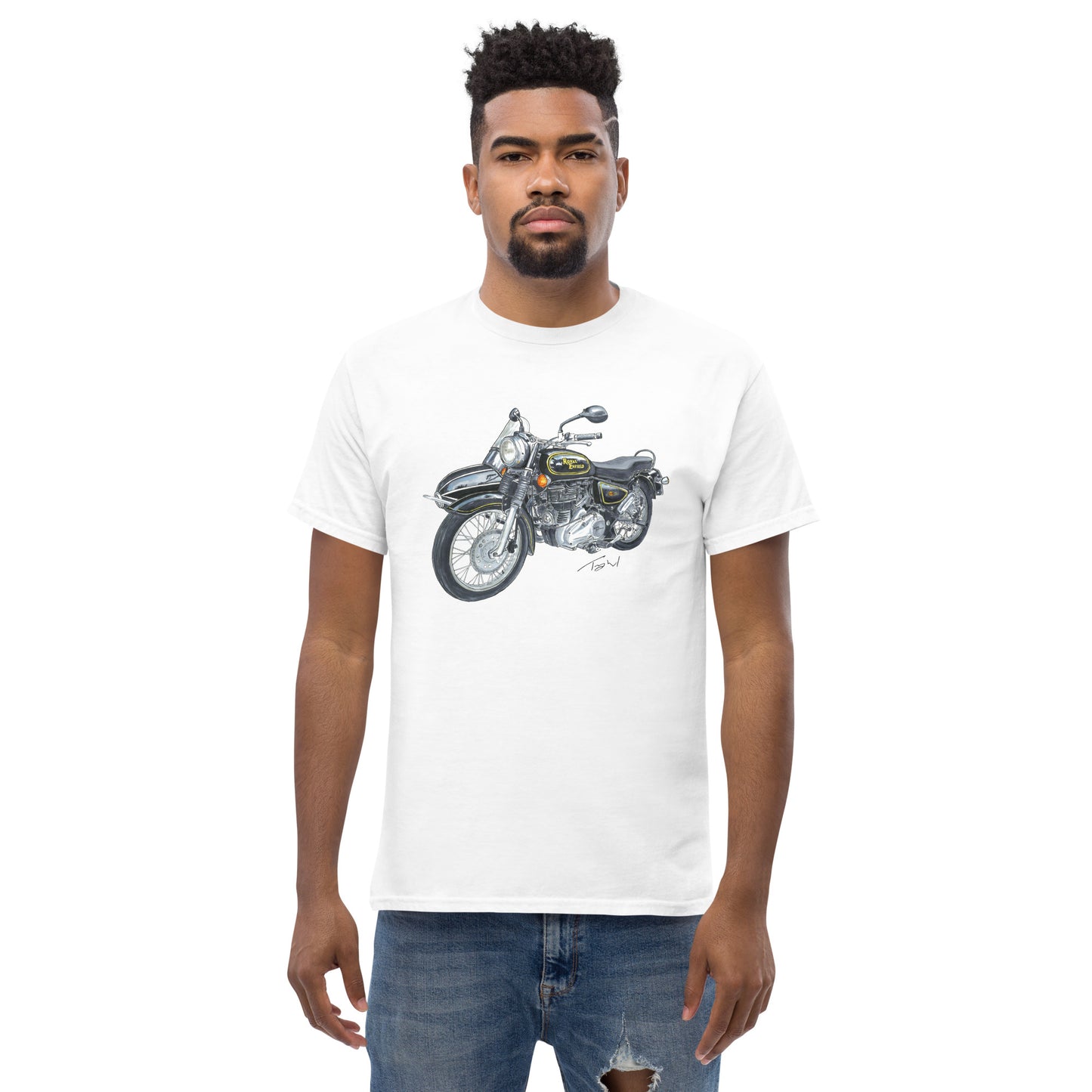 British Royal Enfield Motorcycle SC Men's classic tee