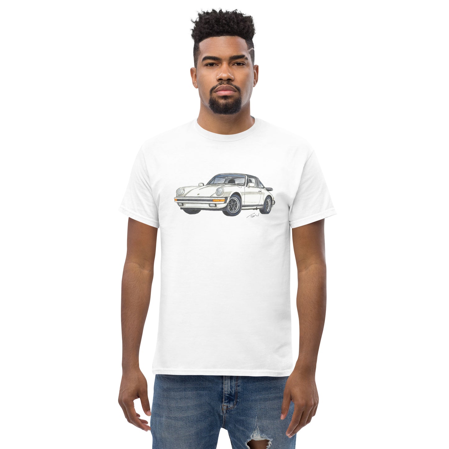 1986 911 Targa White Men's classic tee