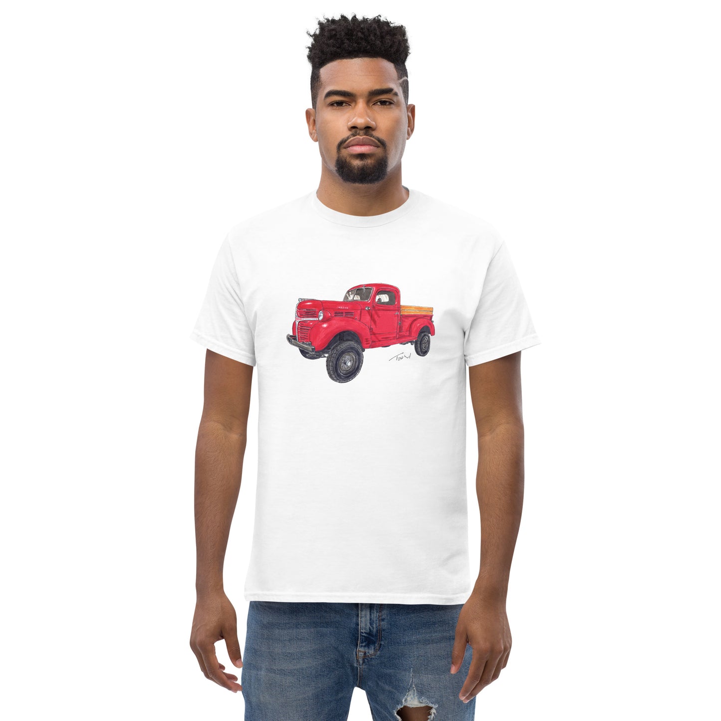 Vintage 1946 D Red Truck Men's classic tee