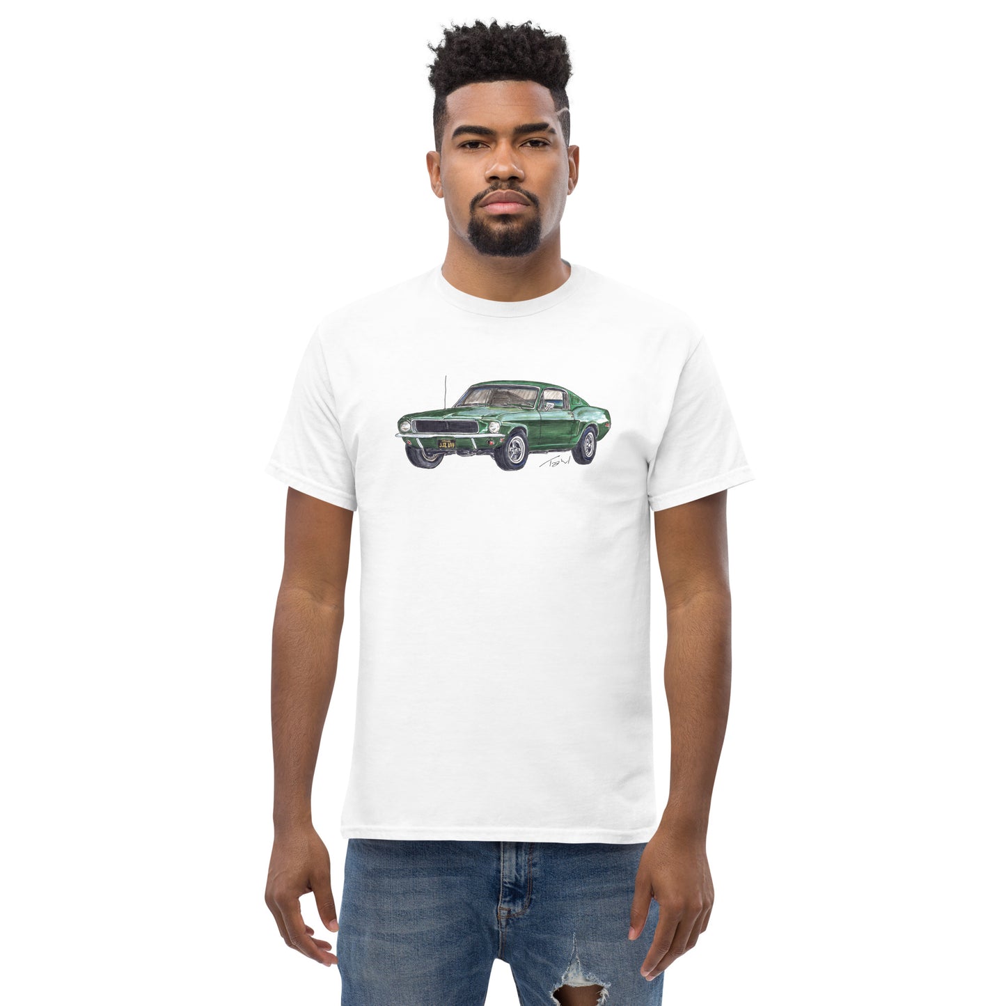 1968 B Mustang GT Green Men's classic tee