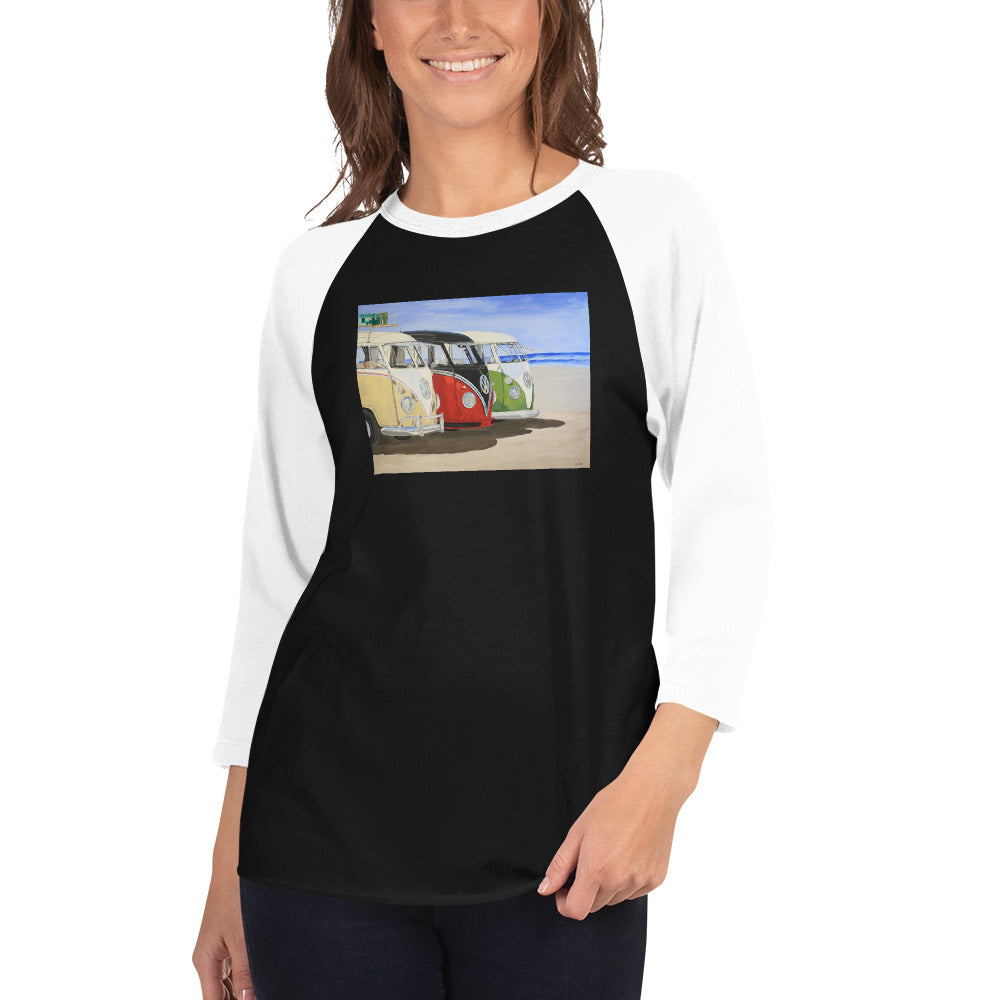 Dubs on the Beach 3/4 sleeve raglan shirt