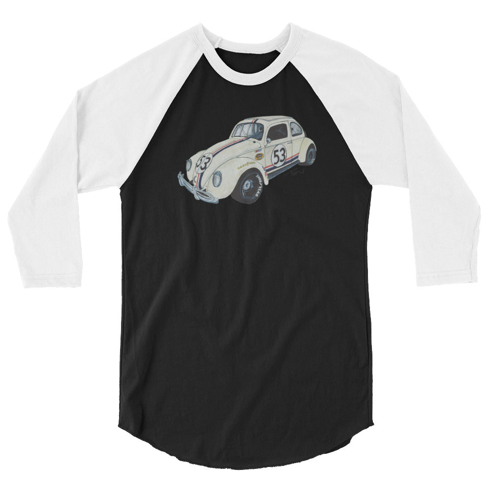 NASCAR Herbie 3/4 sleeve raglan shirt