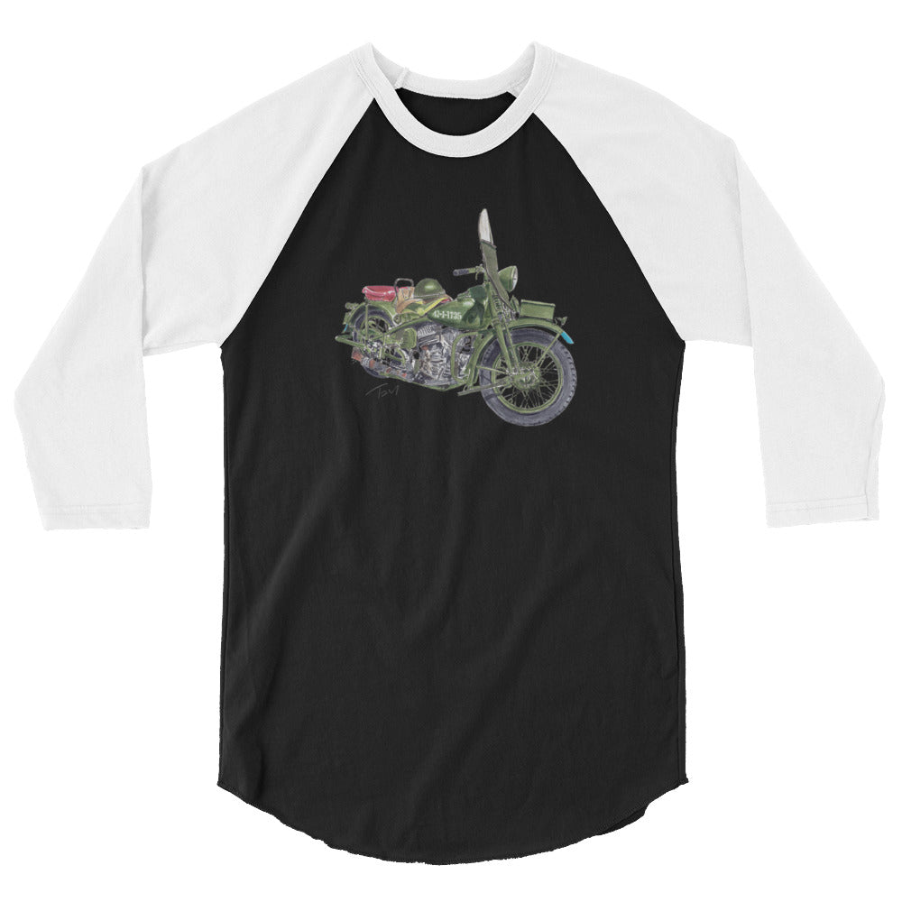 Model 42 WLC HD Motorcycle 3/4 sleeve raglan shirt