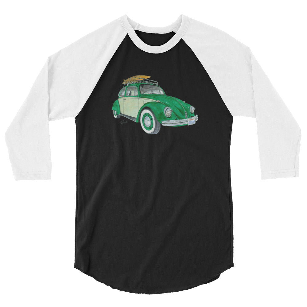 Surfs Up 1975 SB 3/4 sleeve raglan shirt