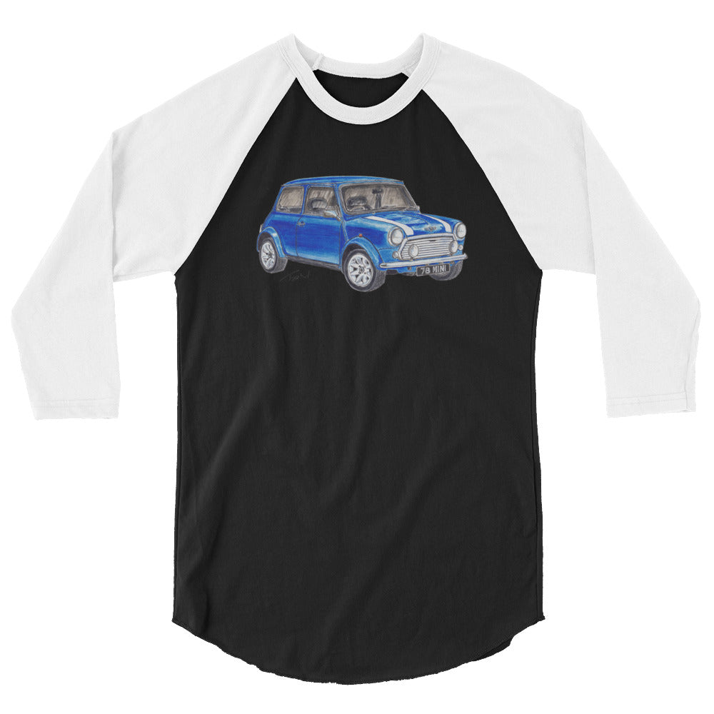 1978 M Cooper Blue 3/4 sleeve raglan shirt