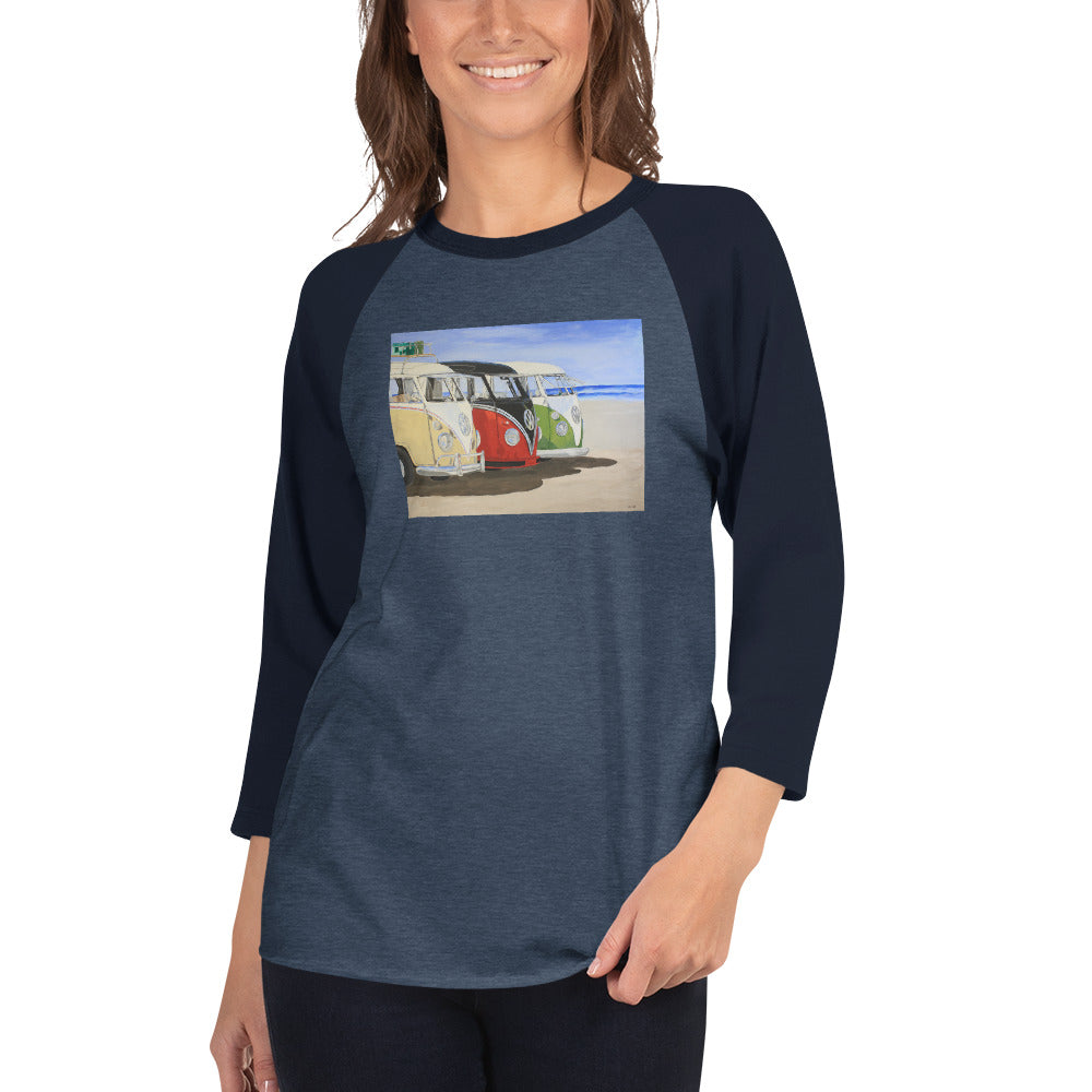 Dubs on the Beach 3/4 sleeve raglan shirt