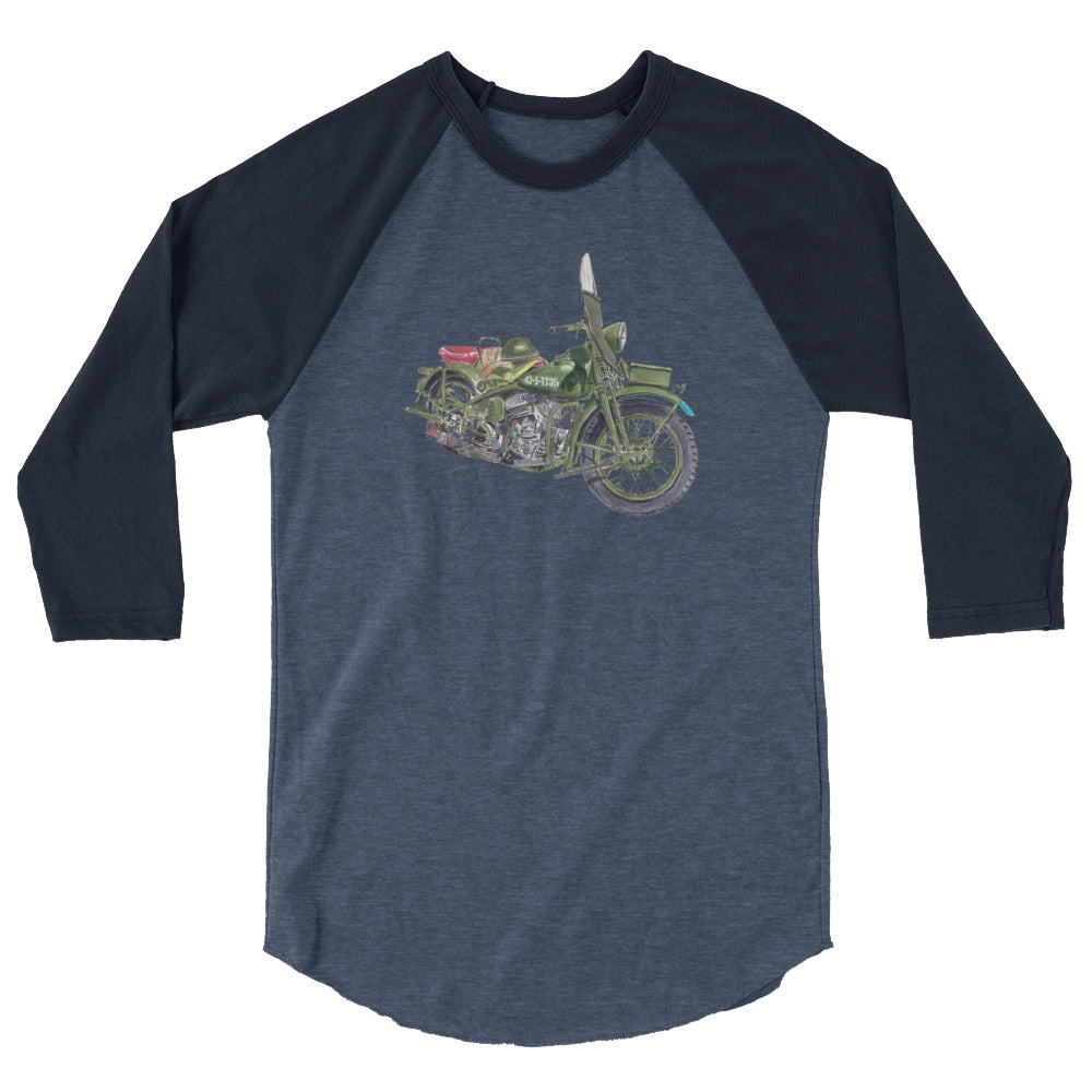 Model 42 WLC HD Motorcycle 3/4 sleeve raglan shirt