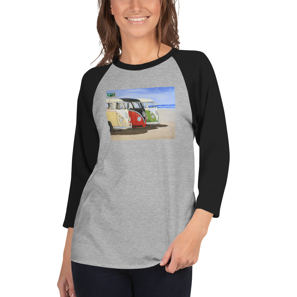 Dubs on the Beach 3/4 sleeve raglan shirt