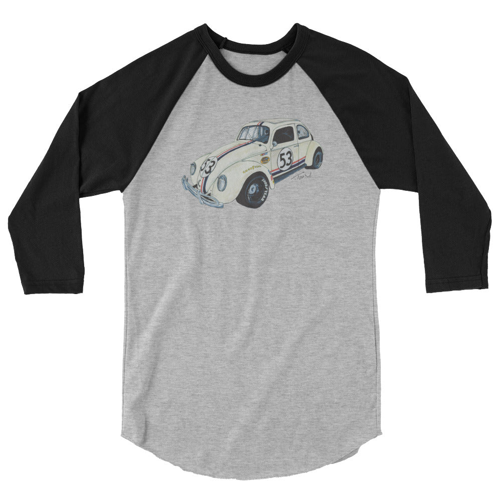 NASCAR Herbie 3/4 sleeve raglan shirt