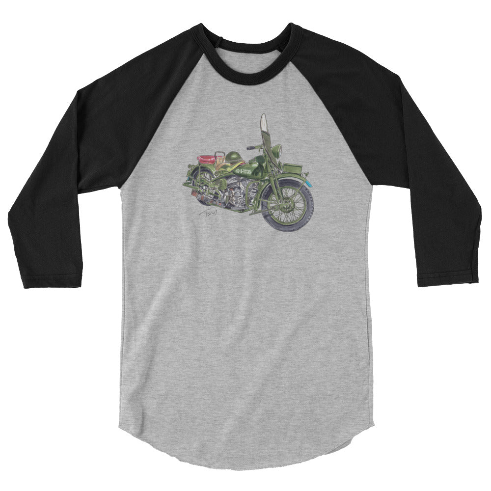 Model 42 WLC HD Motorcycle 3/4 sleeve raglan shirt