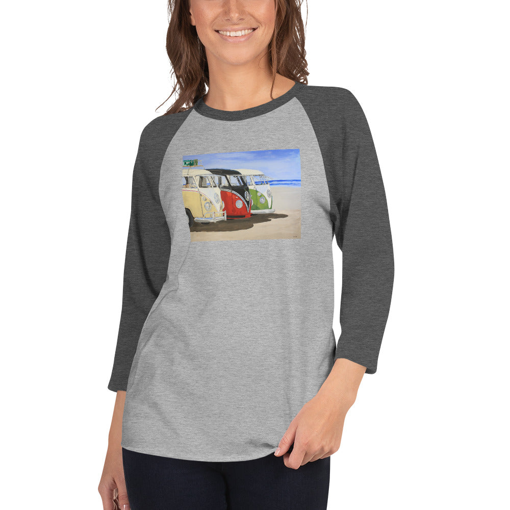 Dubs on the Beach 3/4 sleeve raglan shirt