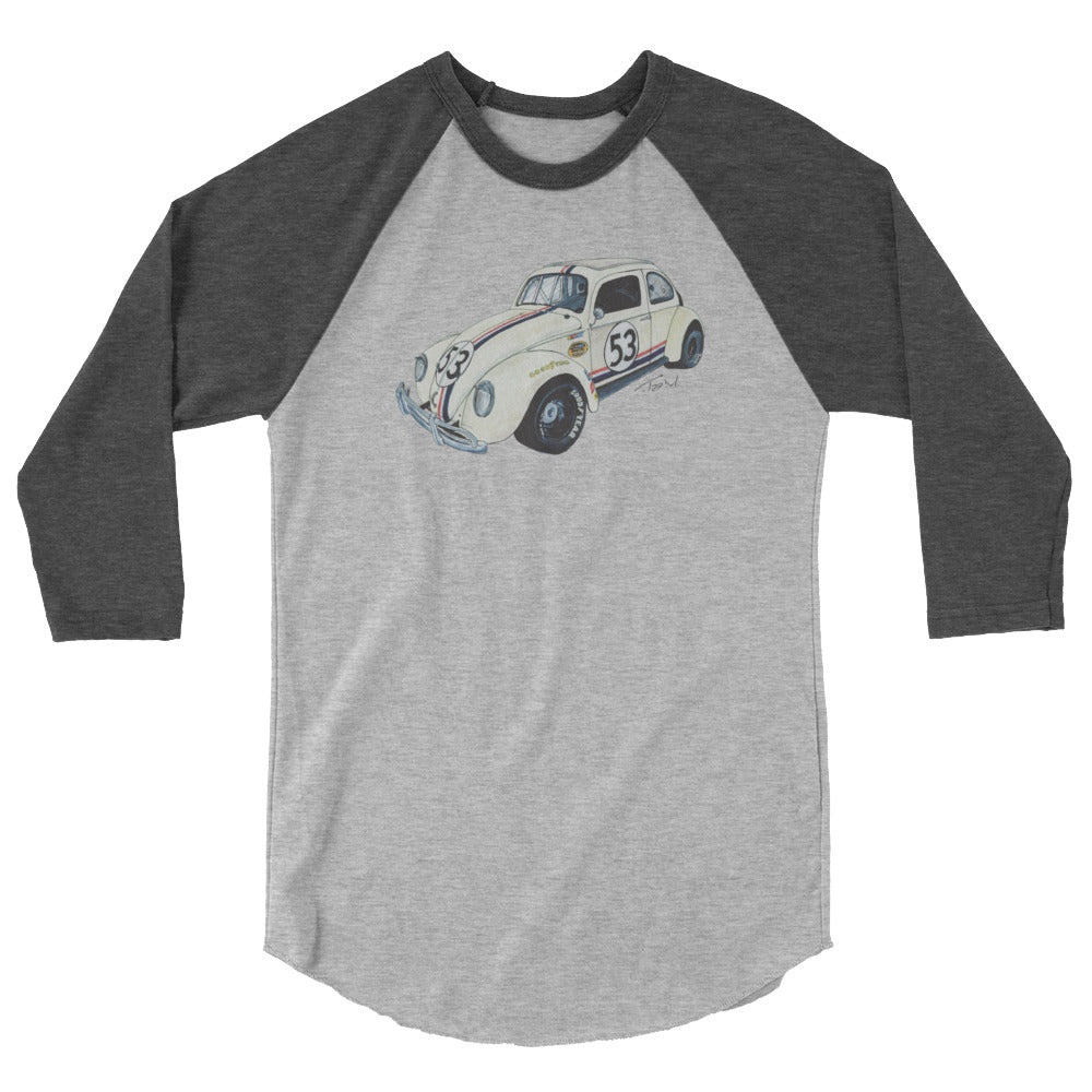 NASCAR Herbie 3/4 sleeve raglan shirt