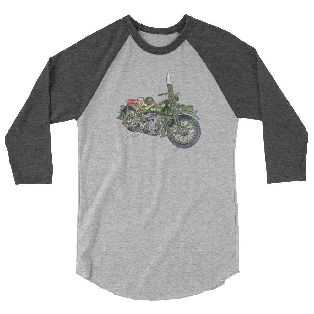 Model 42 WLC HD Motorcycle 3/4 sleeve raglan shirt