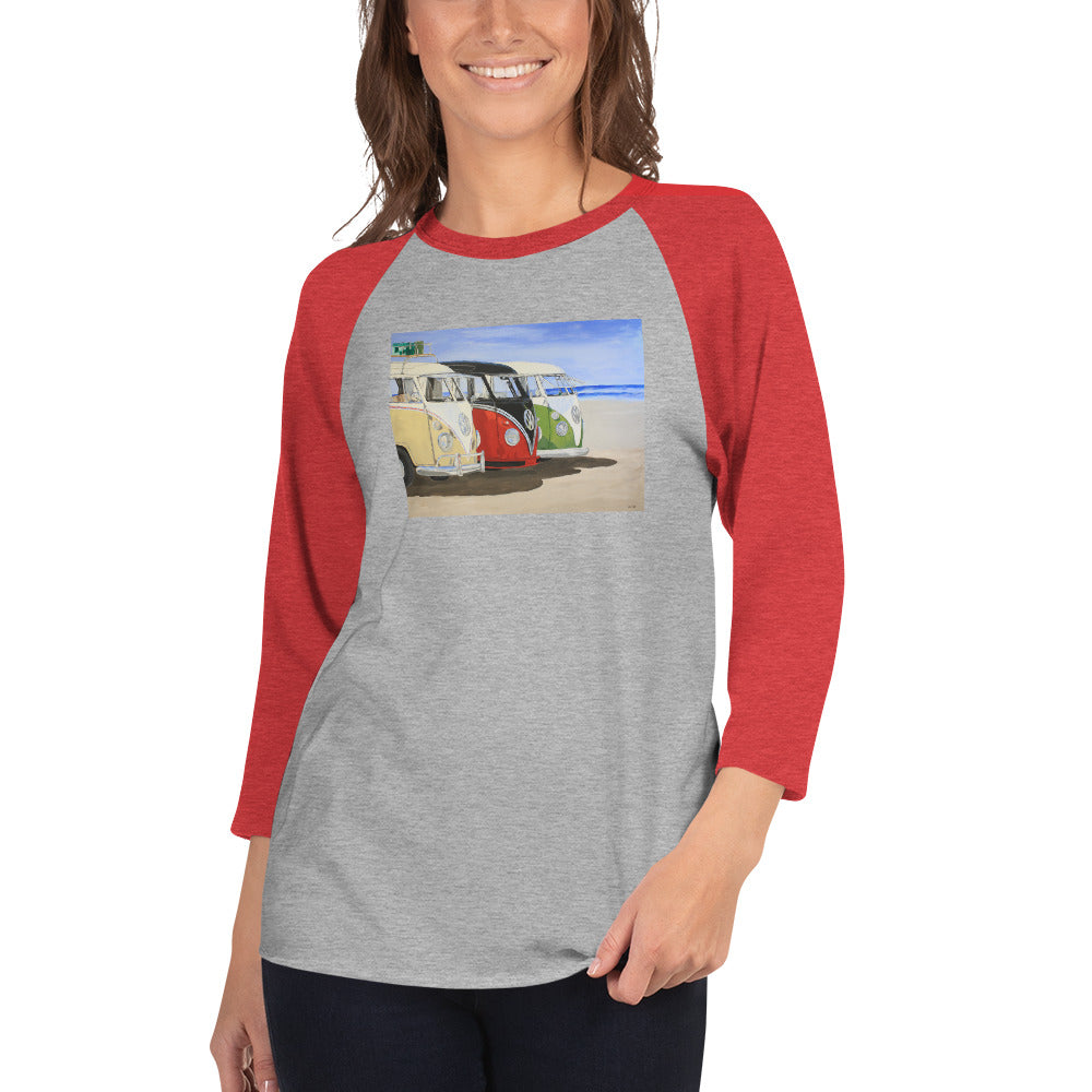 Dubs on the Beach 3/4 sleeve raglan shirt