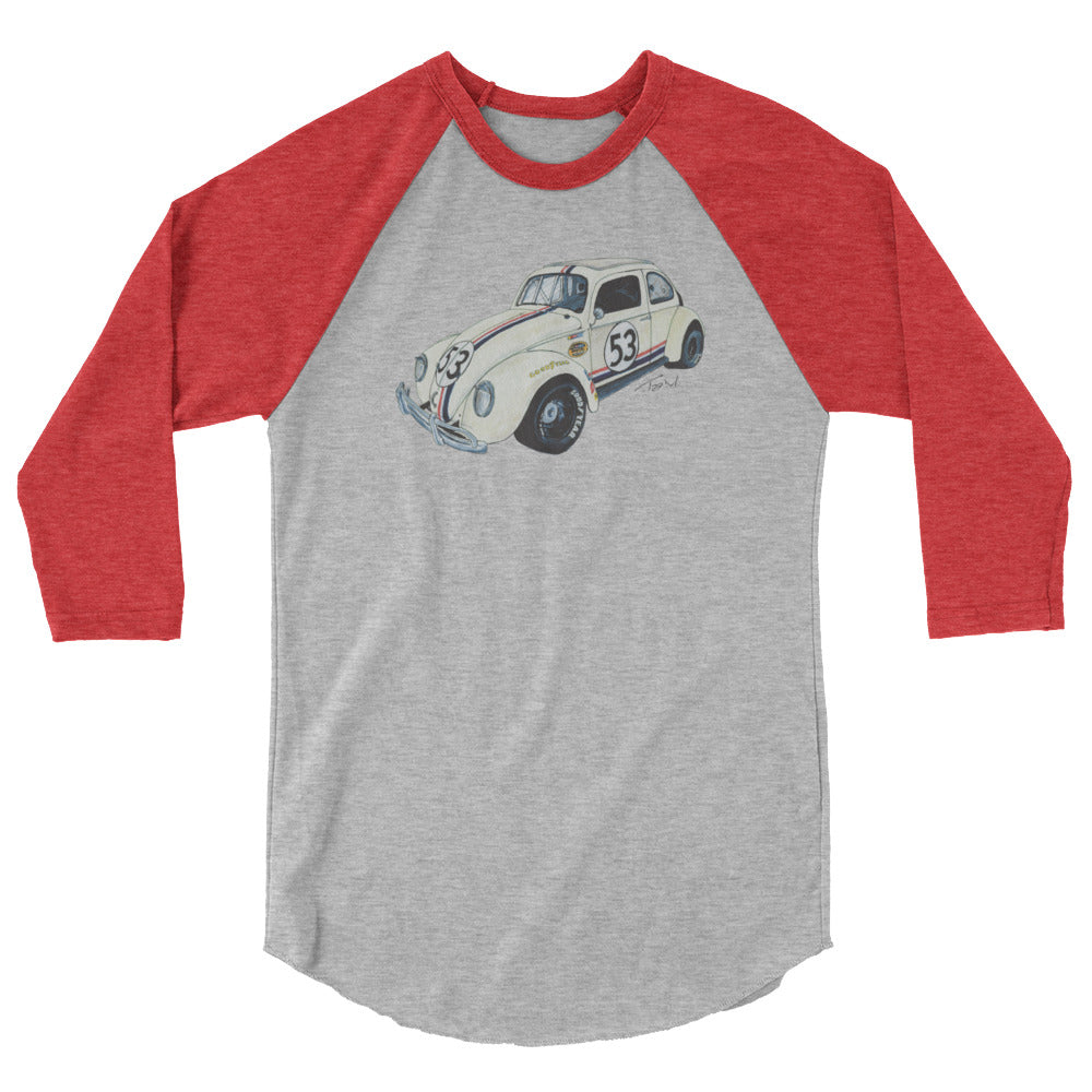 NASCAR Herbie 3/4 sleeve raglan shirt