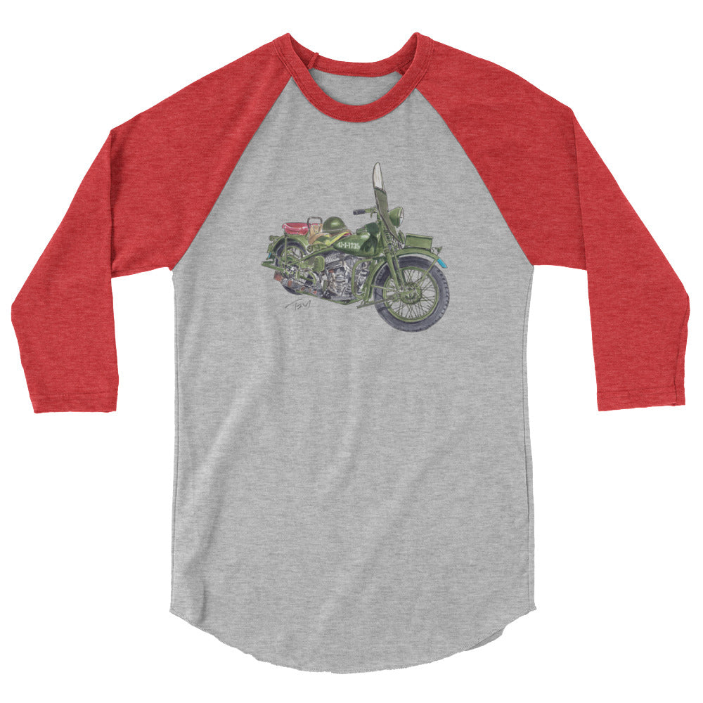 Model 42 WLC HD Motorcycle 3/4 sleeve raglan shirt