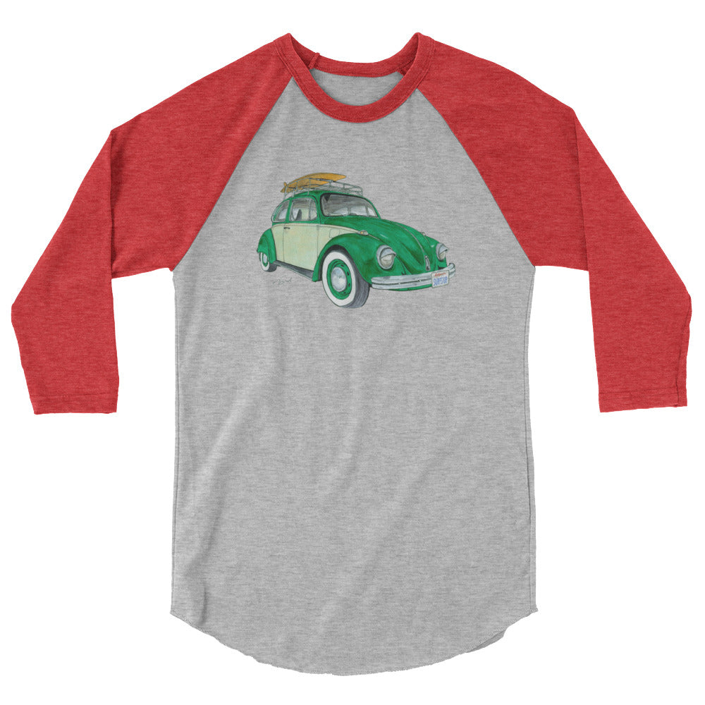 Surfs Up 1975 SB 3/4 sleeve raglan shirt