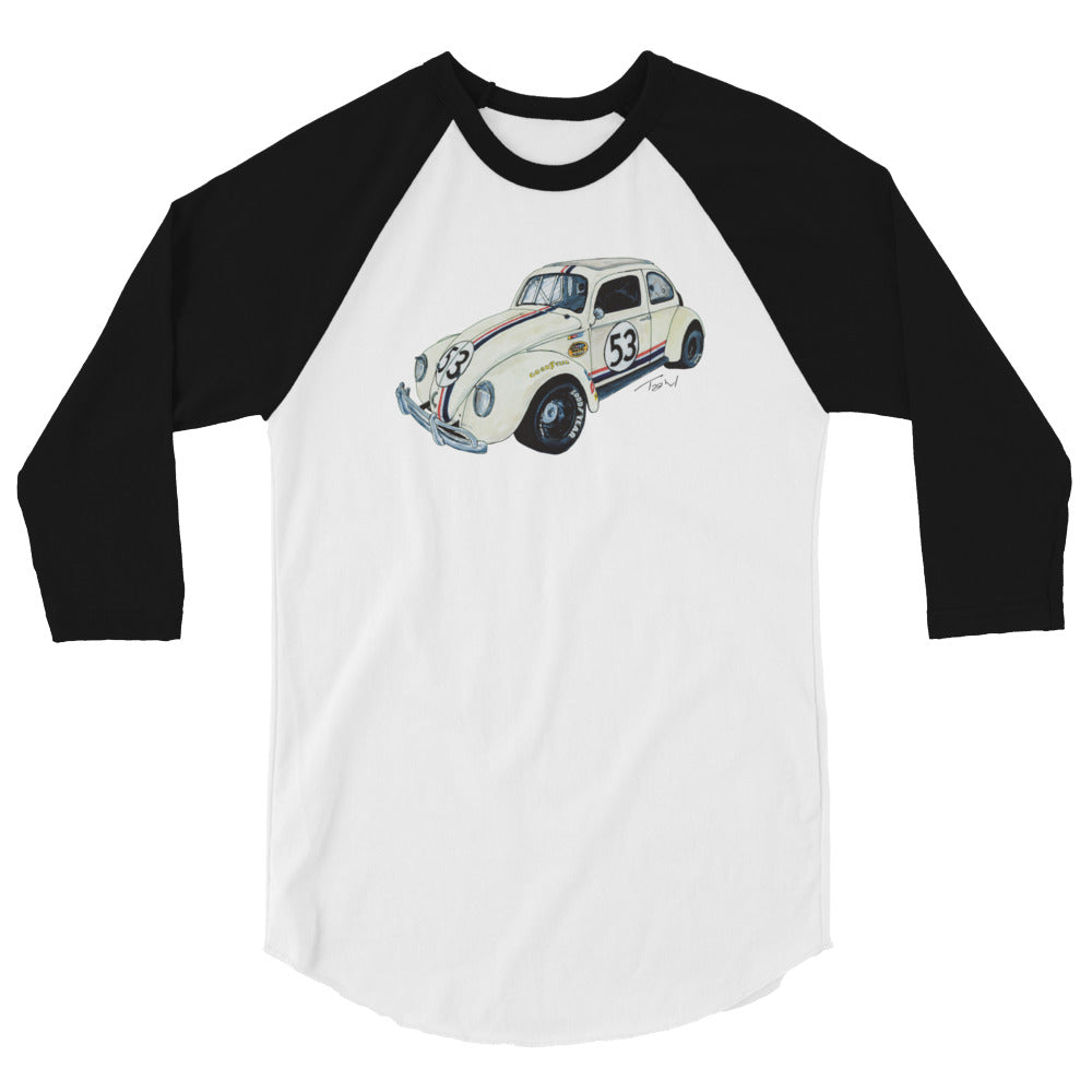 NASCAR Herbie 3/4 sleeve raglan shirt