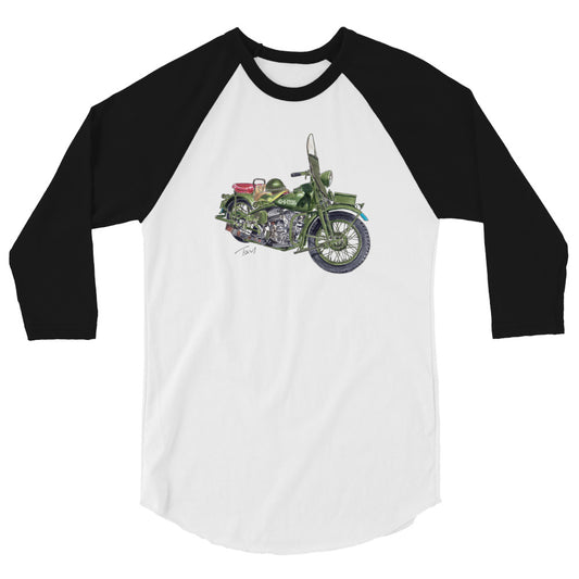 Model 42 WLC HD Motorcycle 3/4 sleeve raglan shirt