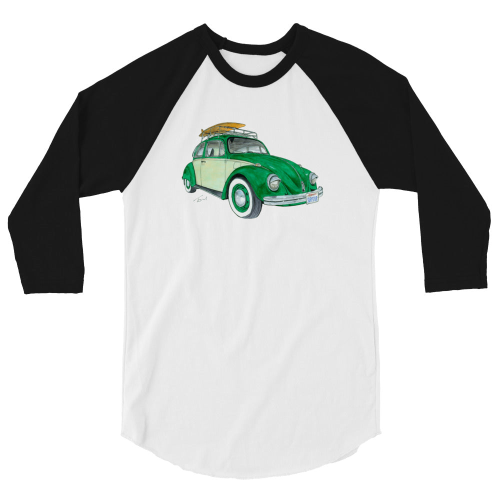 Surfs Up 1975 SB 3/4 sleeve raglan shirt