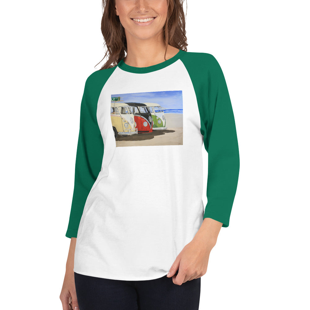 Dubs on the Beach 3/4 sleeve raglan shirt