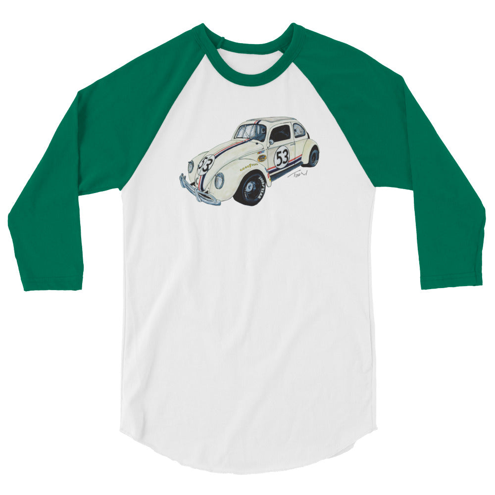 NASCAR Herbie 3/4 sleeve raglan shirt