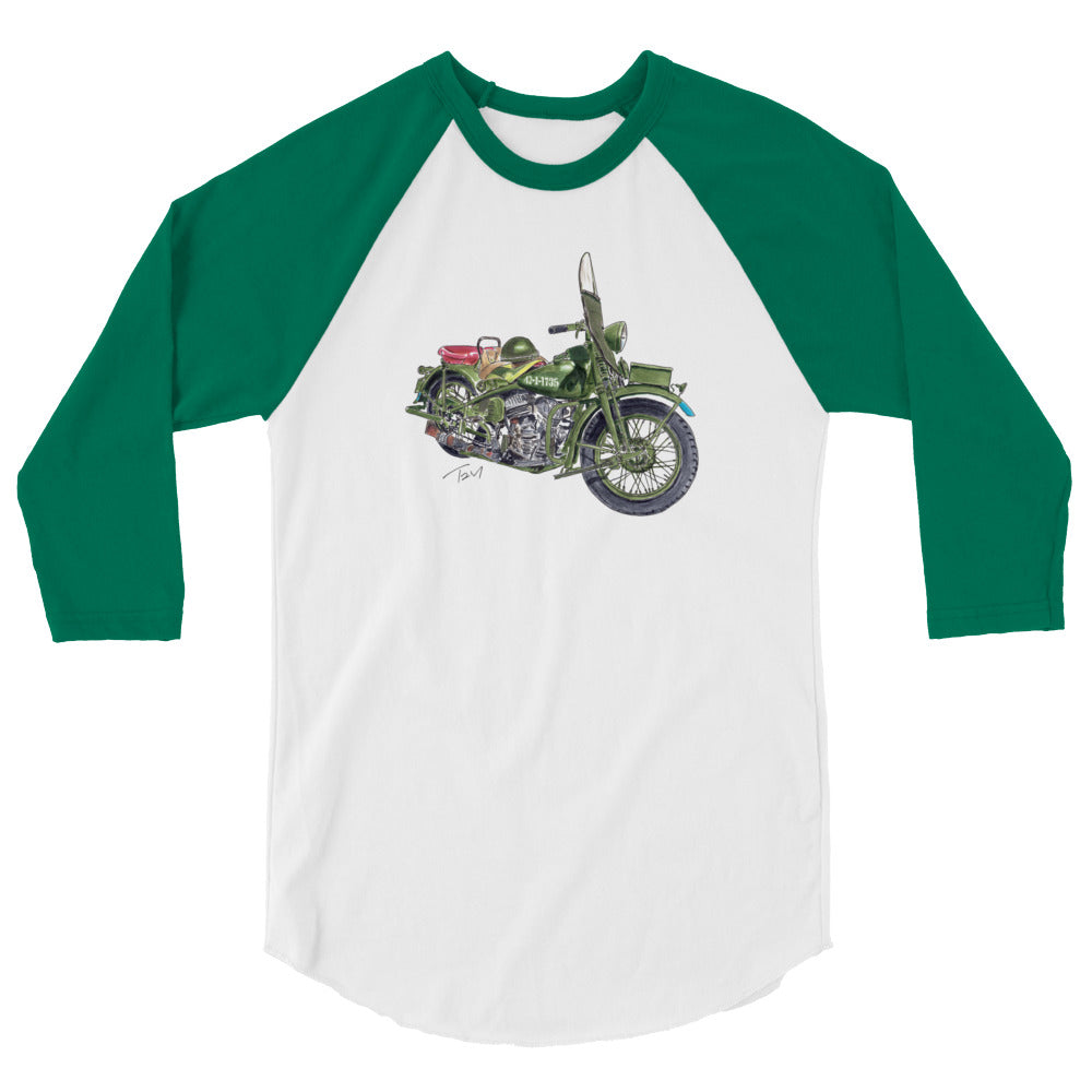 Model 42 WLC HD Motorcycle 3/4 sleeve raglan shirt