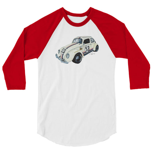 NASCAR Herbie 3/4 sleeve raglan shirt