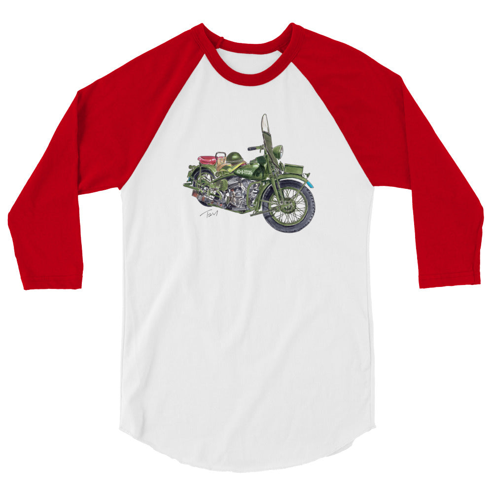 Model 42 WLC HD Motorcycle 3/4 sleeve raglan shirt