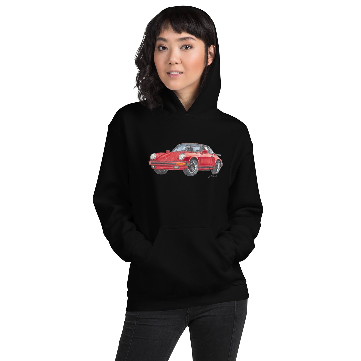 1975 911 Targa Red Unisex Hoodie