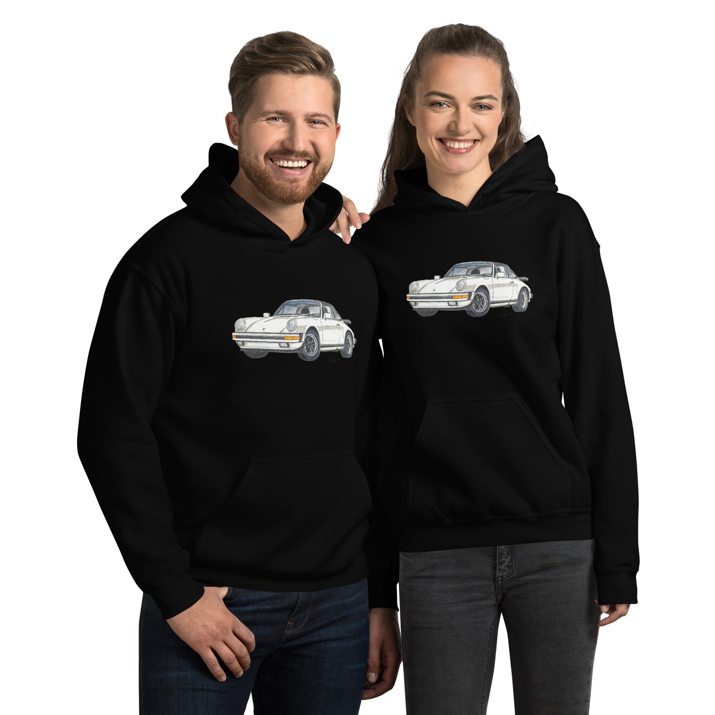 1986 911 Targa WhitevUnisex Hoodie