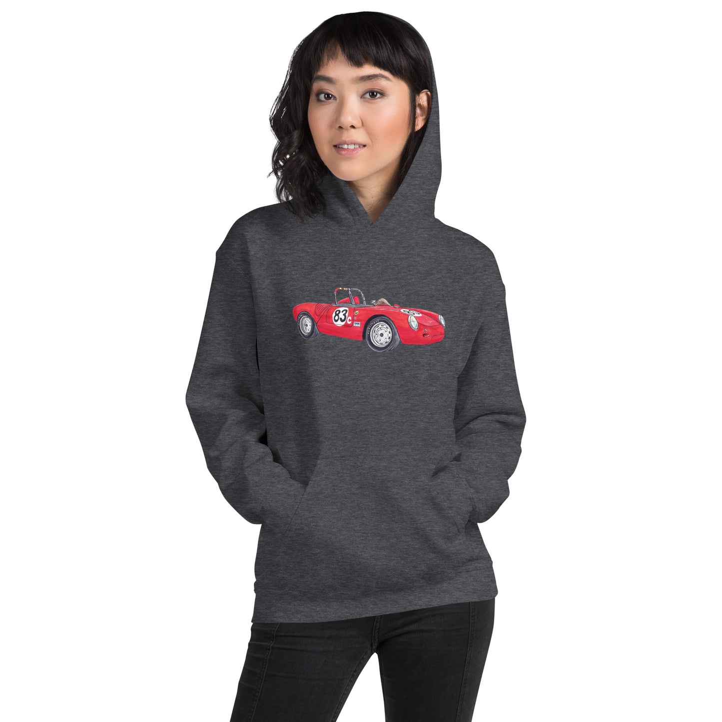 1955 P 550A Spyder Red Unisex Hoodie