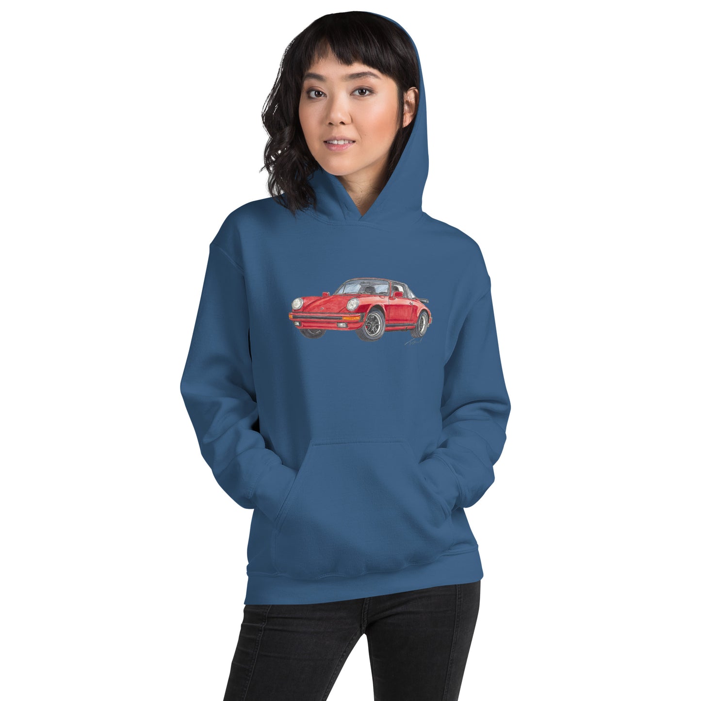 1975 911 Targa Red Unisex Hoodie