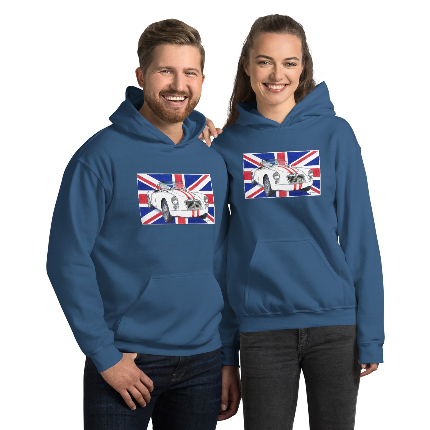 British 1962 MGA Union Jack Unisex Hoodie