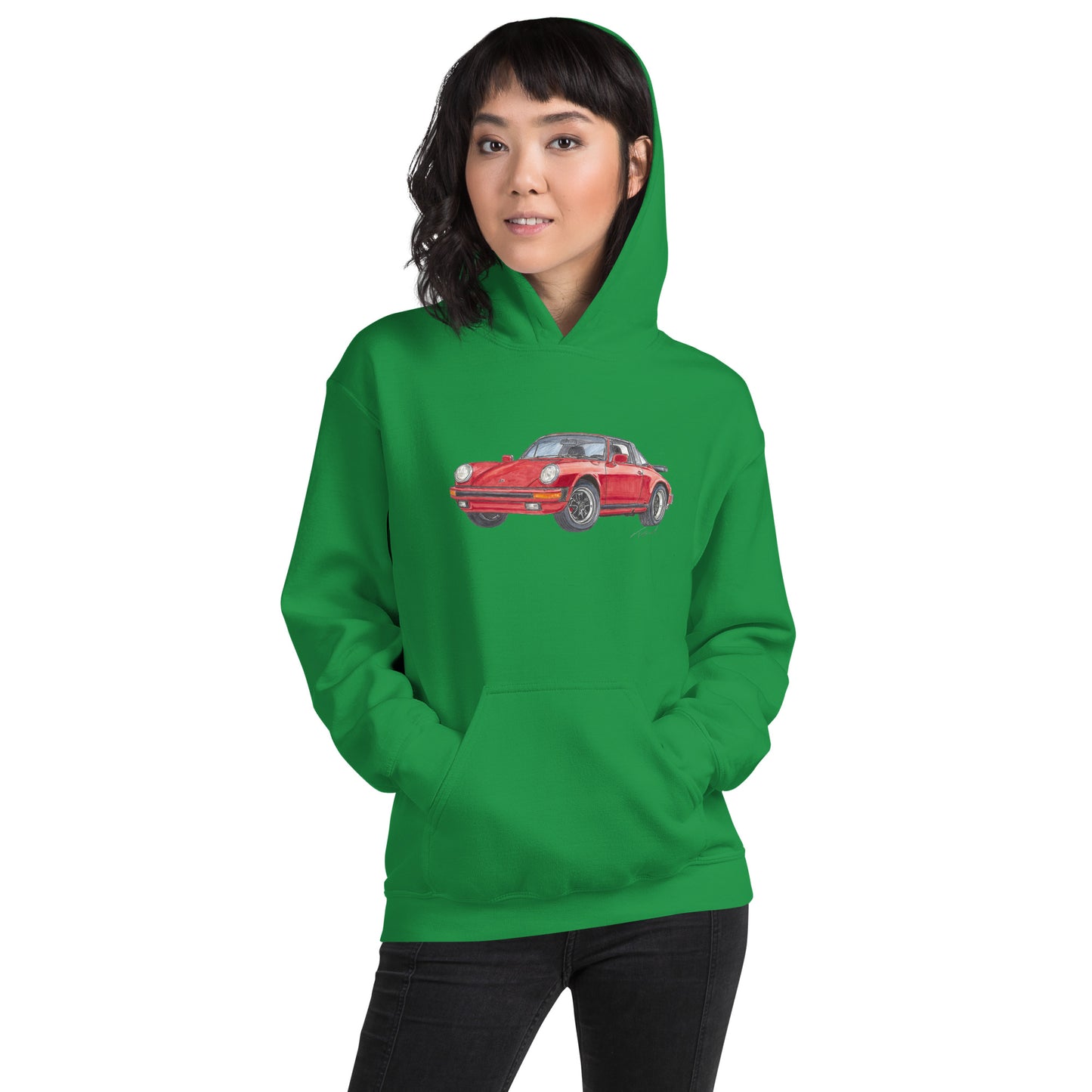 1975 911 Targa Red Unisex Hoodie