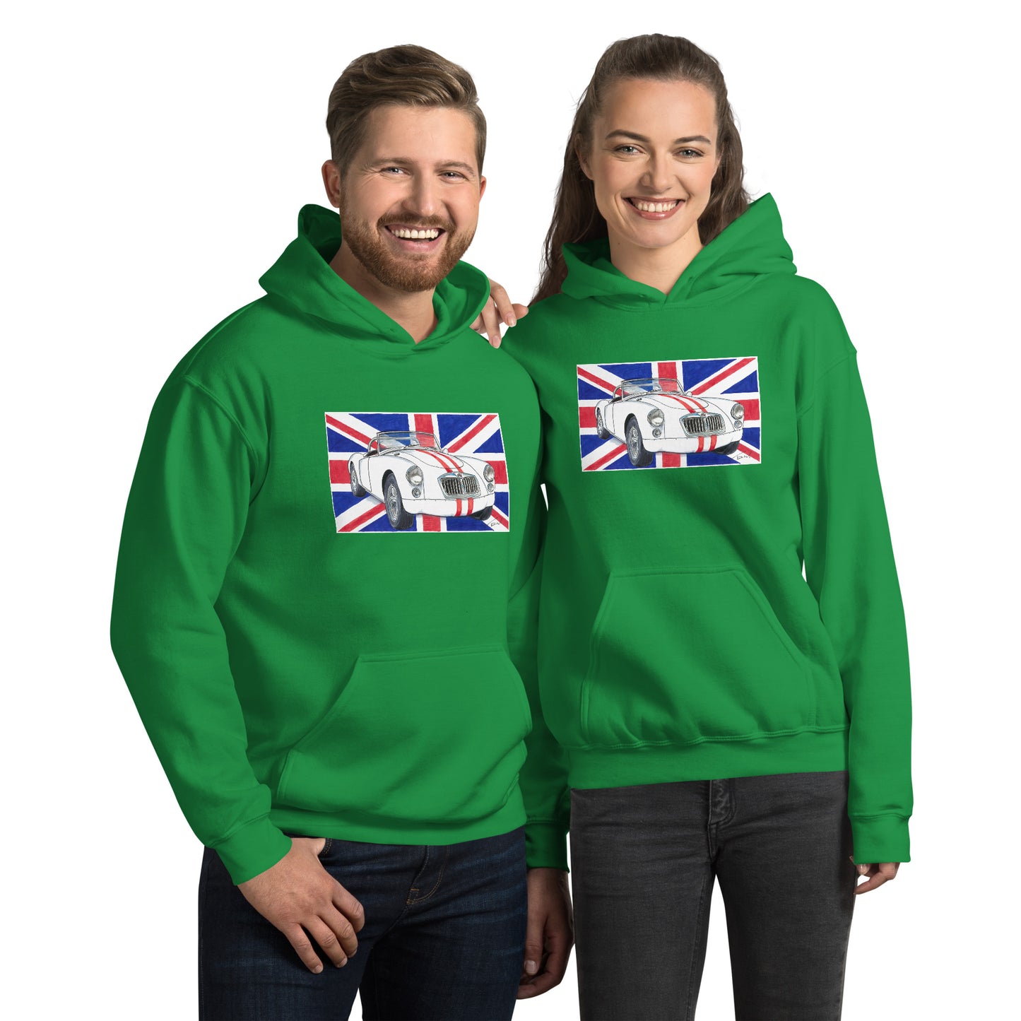 British 1962 MGA Union Jack Unisex Hoodie