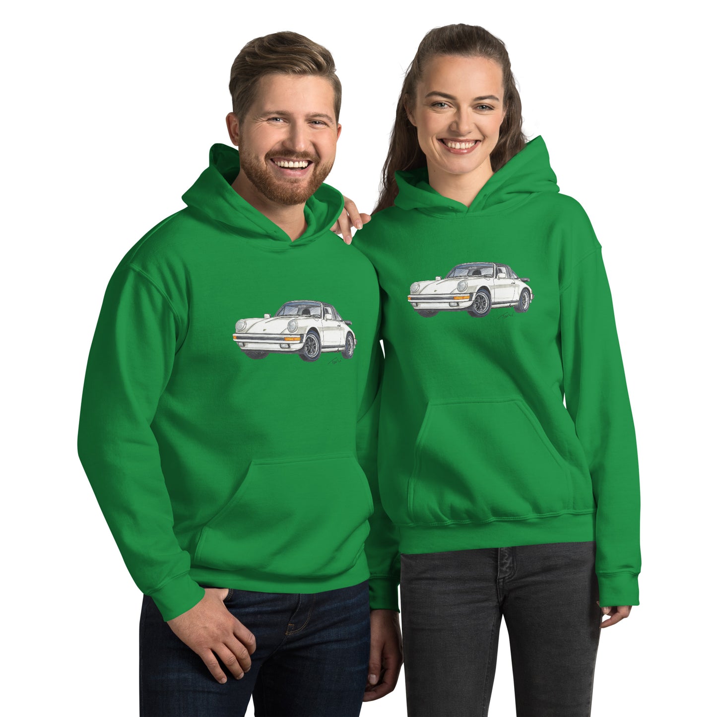 1986 911 Targa WhitevUnisex Hoodie