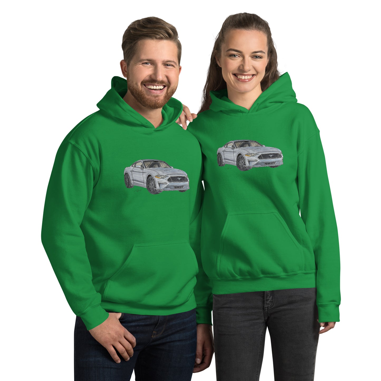 2021 FM GT350 Silver Unisex Hoodie