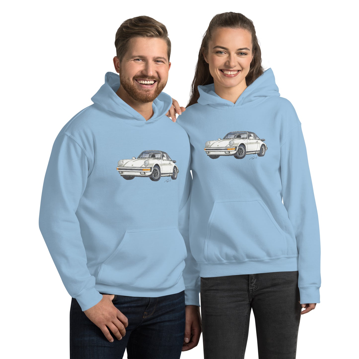 1986 911 Targa WhitevUnisex Hoodie