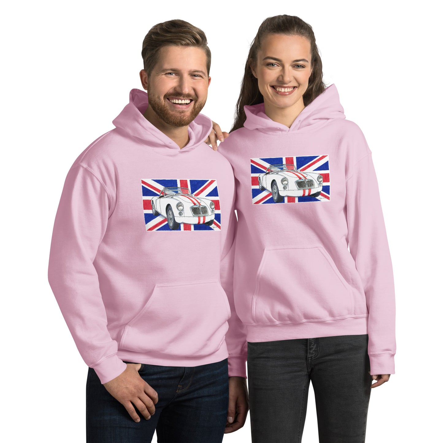 British 1962 MGA Union Jack Unisex Hoodie