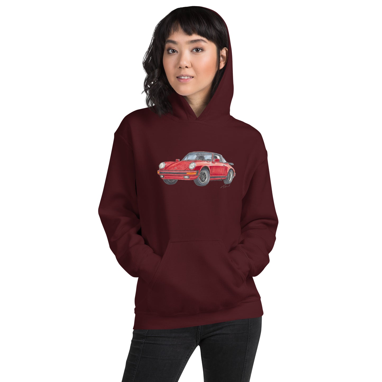 1975 911 Targa Red Unisex Hoodie